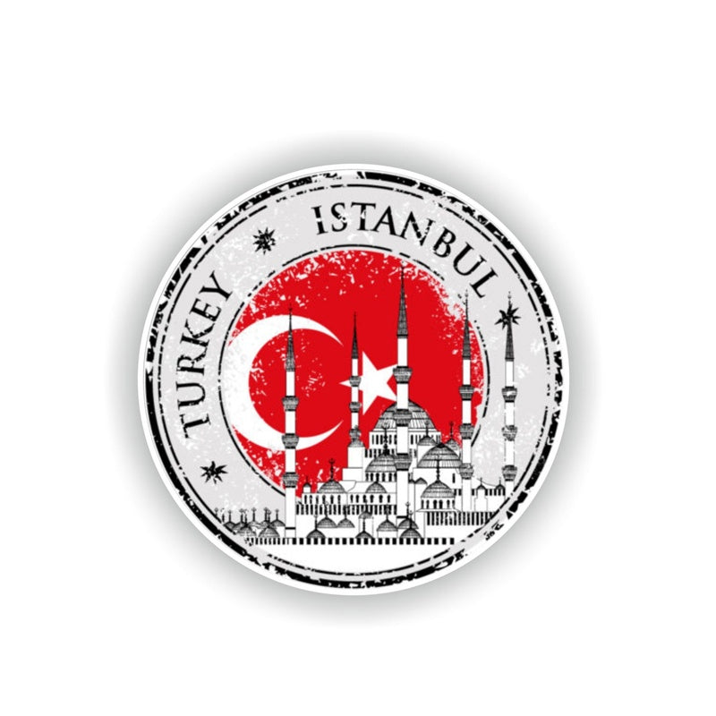 Fashion 10.5CM*10.5CM Personality Turkey Istanbul  Car Sticker Motorcycle Body Decal Stciker 6-2219