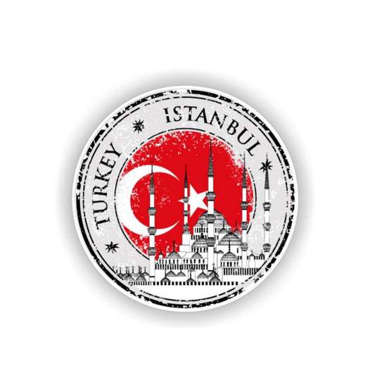 Fashion 10.5CM*10.5CM Personality Turkey Istanbul  Car Sticker Motorcycle Body Decal Stciker 6-2219