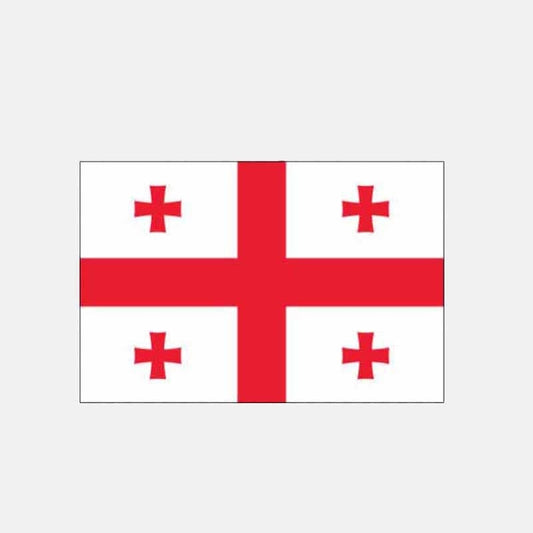 Fashion 10.5CM*6.5CM Car Accessories Georgian Flag Decal Window Helmet Car Sticker 6-2654