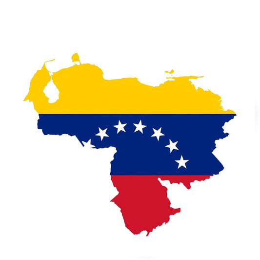 New Fashion 13CM*14.9CM Car  Venezuela Map Flag Car Sticker Decal Accessories 6-0425