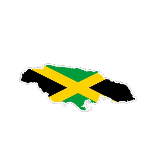 New Brand 14.7CM*5.1CM Personality Jamaica Flag Map Decal Car Windows Car Sticker 6-1200