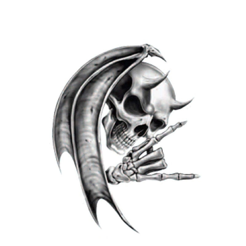 Fashion 11CM*14CM Devil Death Skull Motorcycle Helmet  Car Sticker Windows  Decal   6-0150
