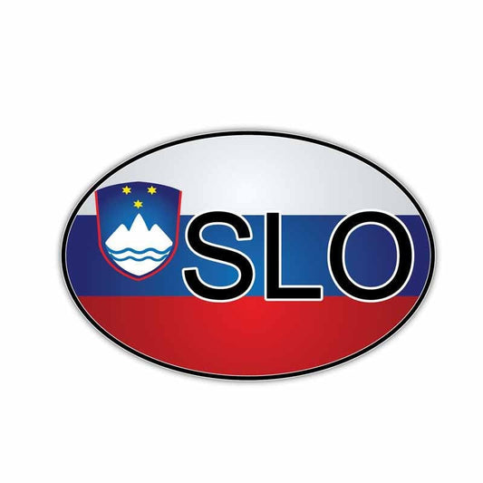 New Brand 12.7CM*8.4CM Car Sticker Slovenia Flag Country Code Body Window Decal 6-0927
