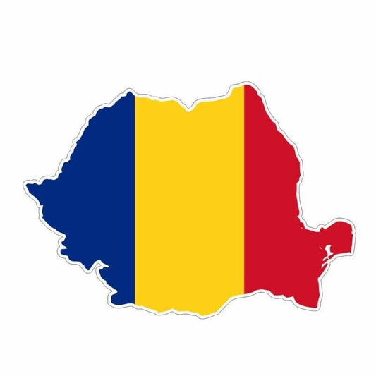 New Brand 14.4CM*10CM Creative Romania Map Flag Car Sticker Decal Car Styling 6-0605