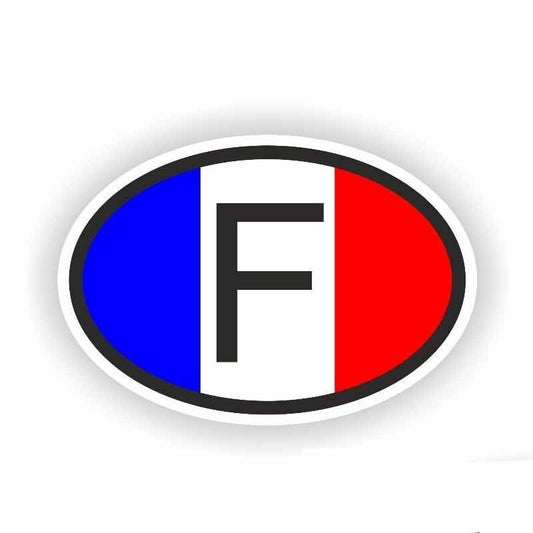 2020 NEW 12.7CM*8.5CM Personality Motorcycle France F Country Code Car Sticker Decal  6-0241