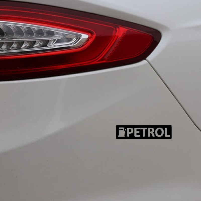 New Fashion 13.5CM*3.5CM PETROL Warning Car Sticker Vinyl Decals Black/Silver C3-0796