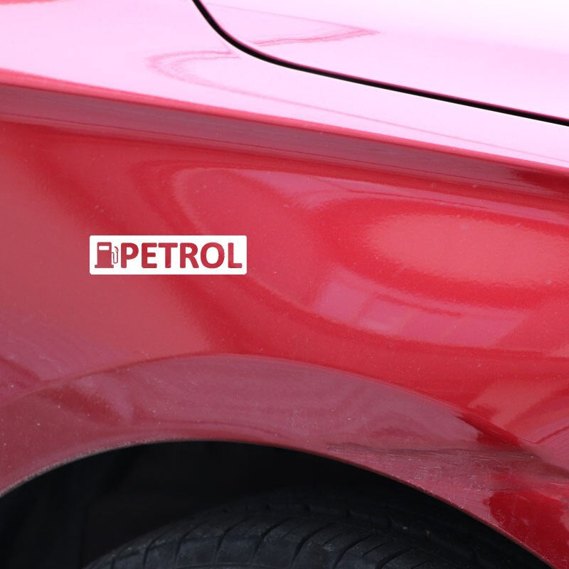 New Fashion 13.5CM*3.5CM PETROL Warning Car Sticker Vinyl Decals Black/Silver C3-0796