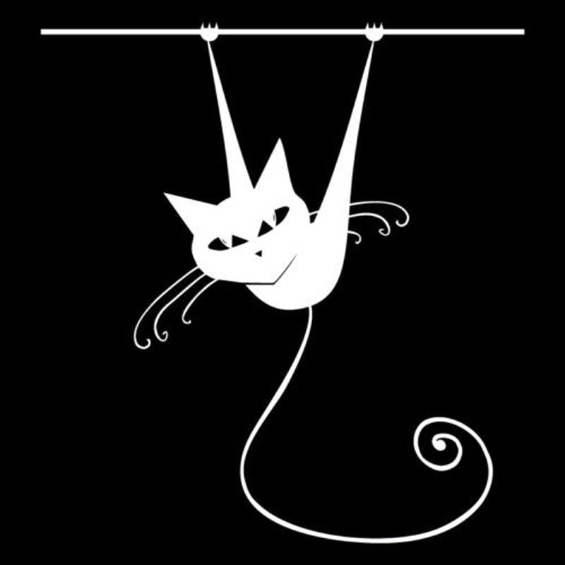 Fashion 13*14CM Siamese Cat On Branch Funny Animal Car Sticker Accessories  Classic Vinyl Decal C4-0416
