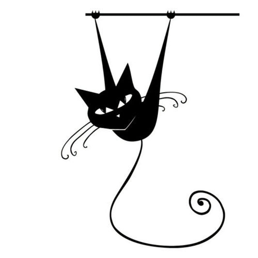 Fashion 13*14CM Siamese Cat On Branch Funny Animal Car Sticker Accessories  Classic Vinyl Decal C4-0416