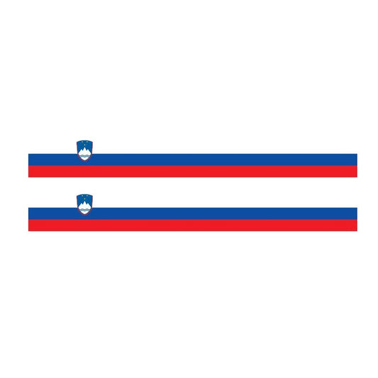 High-quality 2X 14CM*1.6CM Creative Slovenia Flag Decal Motorcycle Bike Car Sticker  6-1142