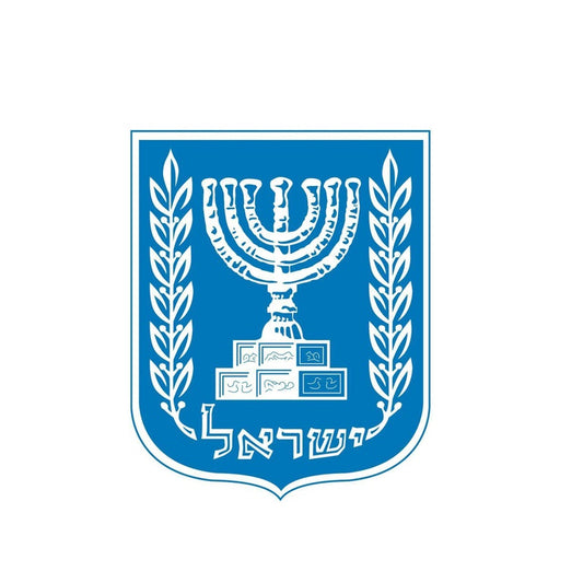 New Hot 8.5CM*10.4CM Personality Shield Israel Coat Of Arms Car Bike Car Sticker Decal 6-2127