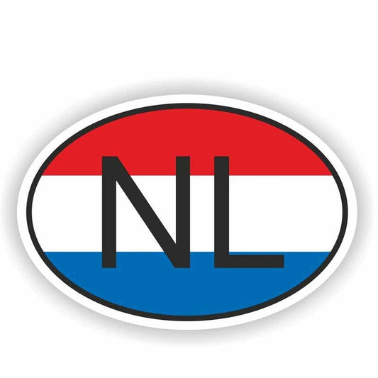 New Brand 16.9CM*11.4CM Car Bike NL NETHERLANDS COUNTRY CODE Personality Car Sticker Decal  6-0196