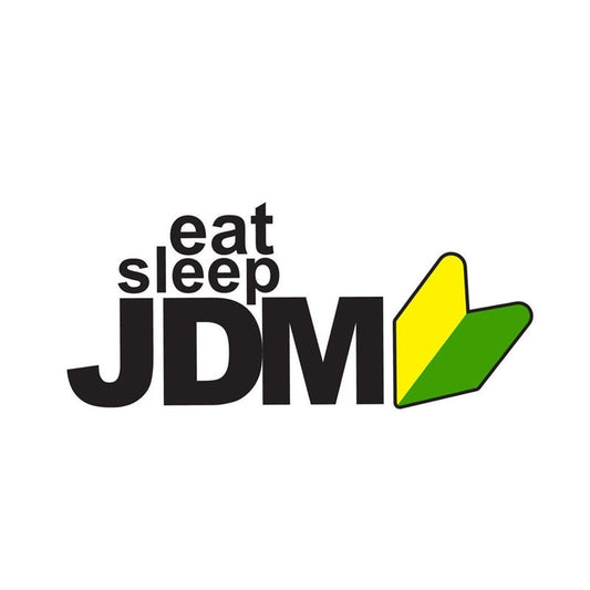 High-quality 12.9CM*5.5CM Car Accessories EAT SLEEP JDM Sport Car Sticker Decal 6-2252