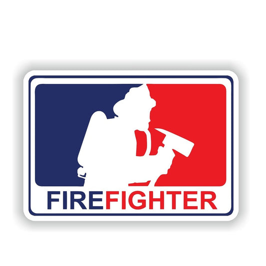 Hot 12.6CM*8.6CM Personality Major League Firefighter Decal Motorcycle Bike Car Sticker 6-1882