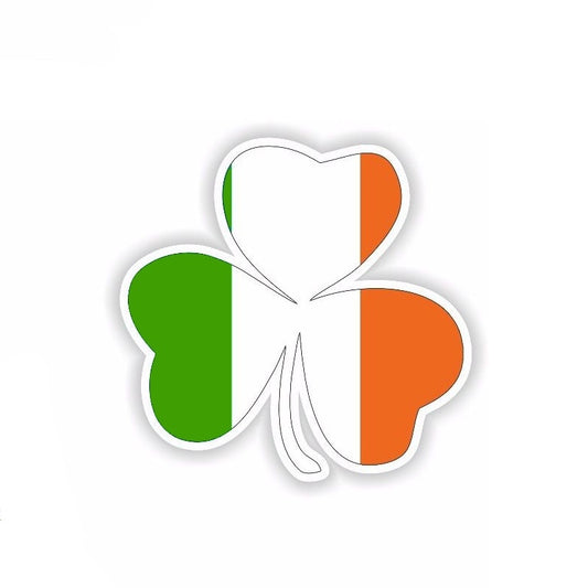 New Brand 11.4CM*11CM Car Accessories Ireland Leaf Flag Car Sticker Helmet Decal 6-1805
