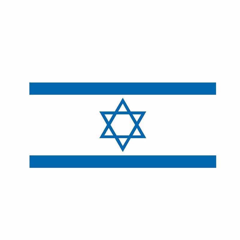 2020 NEW 15CM*6.9CM Car Accessories ISRAEL Flag Sticker Flag Decal Funny Car Sticker 6-0539