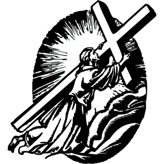 New Hot 16.4cm*18cm Christian Jesus Christ Cross Creative Car-Styling Vinyl Decal Car Sticker S6-3405
