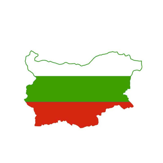 New Hot 13CM*8.5CM Creative Car Sticker Bulgaria Map Flag  Decal Car Accessories 6-0901