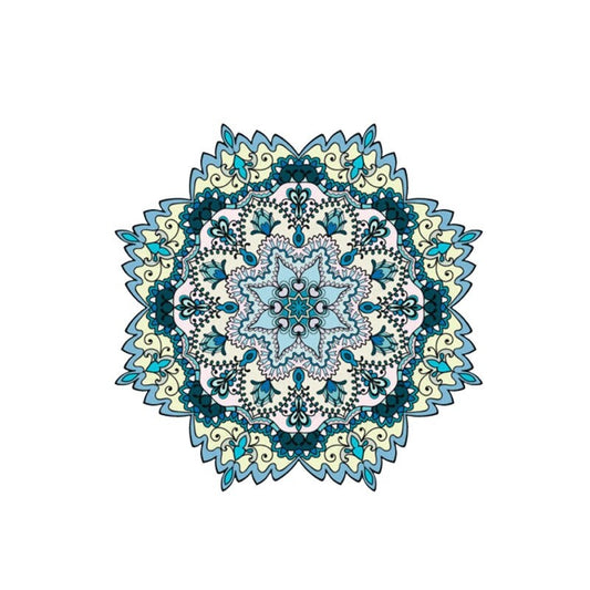Hot 9.6CM*9.6CM Car Accessories Mandala Ornament   Body Car Sticker 6-2248