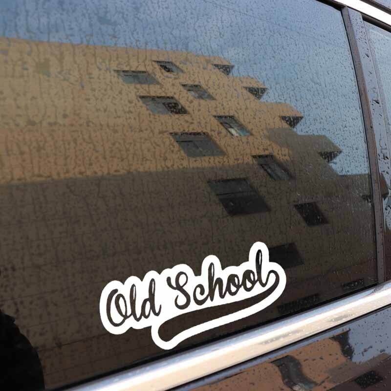 12.7CM*4.6CM Old School Funny Vinyl Decal Truck Window Car Sticker Black Silver C10-01106