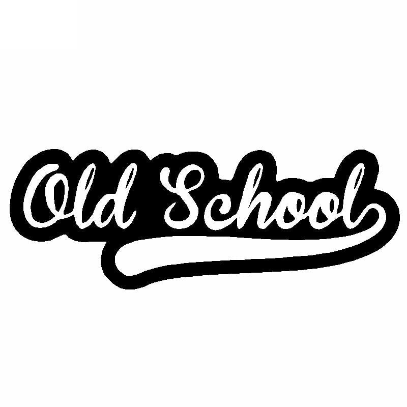 12.7CM*4.6CM Old School Funny Vinyl Decal Truck Window Car Sticker Black Silver C10-01106