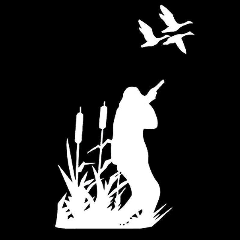 9.3cm*15cm Hunting Duck Vinyl Decal Accessories Fashion Motorcycle Car Sticker Black Silver S6-2698