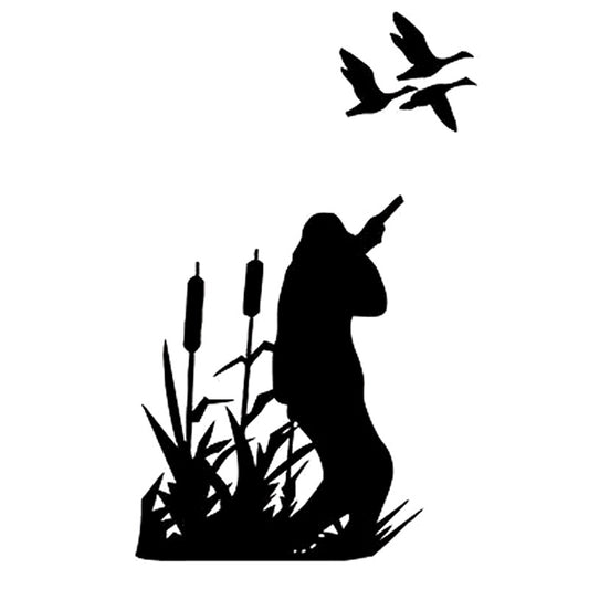 9.3cm*15cm Hunting Duck Vinyl Decal Accessories Fashion Motorcycle Car Sticker Black Silver S6-2698