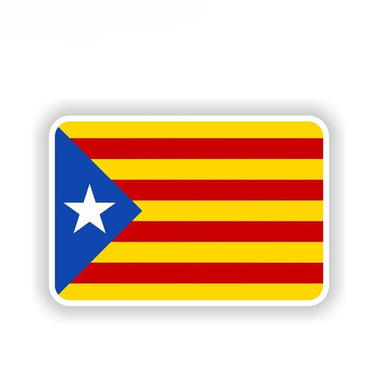 14.1CM*9.3CM Accessories Car Window Catalonia Flag Car Sticker Body Decal 6-1669