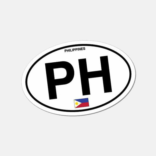 Fashion 10.5CM*6.5CM Car Sticker Philippines Country Code PH Flag Car Decal 6-2633