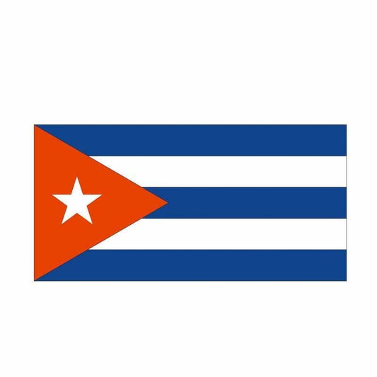 16.5CM*8.2CM Car Accessories CUBA Flag Car Sticker Styling Decal 6-0545