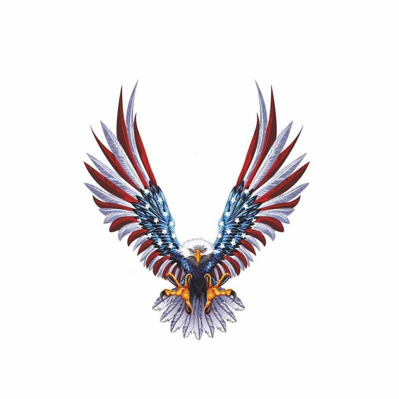 11.3CM*12.9CM Personality Car Sticker USA Eagle Decal Accessories  6-0282