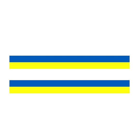 2X 17.8CM*1.9CM Personality Ukraine Flag Car Sticker Helmet Motorcycle Decorate Decal 6-1155