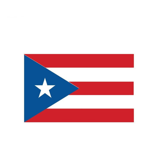 15CM*9.2CM Motorcycle Helmet PUERTO RICO Flag Car Sticker  Windows Decal 6-0526