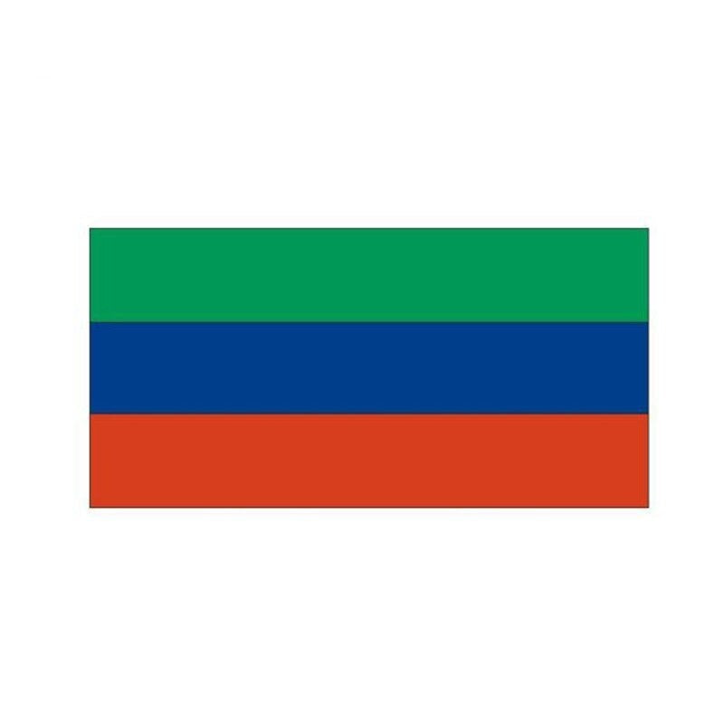 11.8CM*5.8CM Motorcycle Dagestan Flag Decal Helmet Car Sticker Car Styling 6-0777
