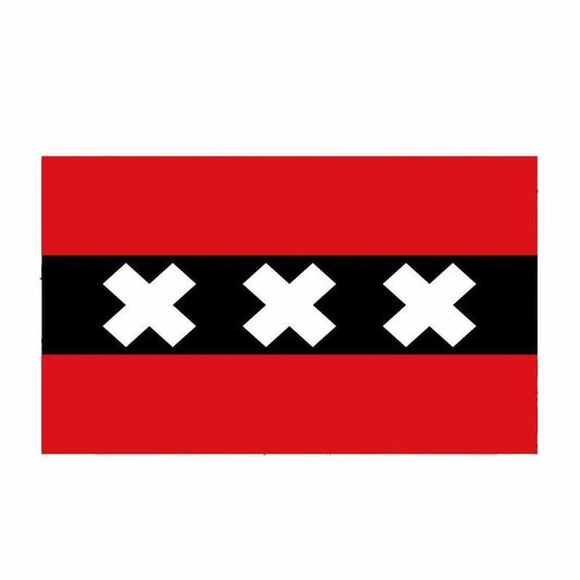 Fashion 17CM*10.1CM Car Styling Bike Amsterdam Flag Car Sticker  Decal 6-0547