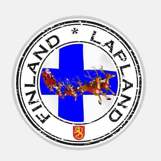 13.5CM*13.5CM Car Accessories Finland Lapland Window Helmet Car Sticker Decal 6-2694