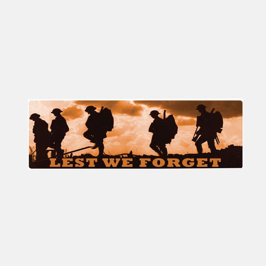 16CM*5CM Creative Lest We Forget Body Car Sticker Motorcycle Window Decal 6-2931