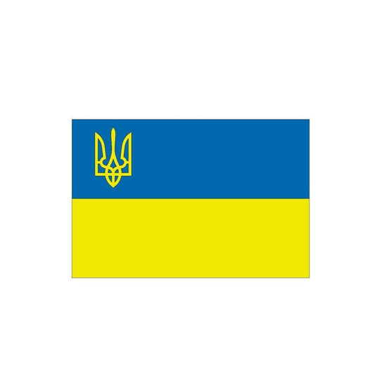 New Hot 12.6CM*8.4CM Personality Funny UKRAINE Flag  Decal Car Sticker 6-0472