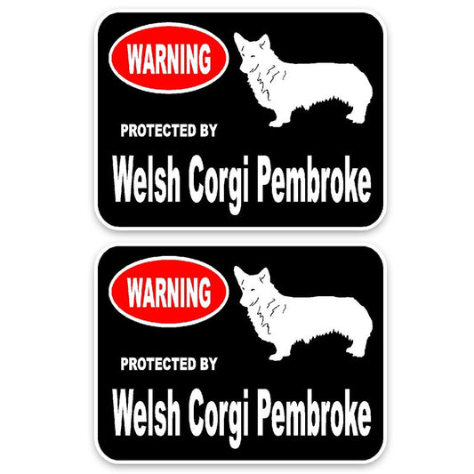 15*11.4CM 2X Welsh Corgi Pembroke Dog Hipster Cartoon Animal  Car Sticker C1-4572