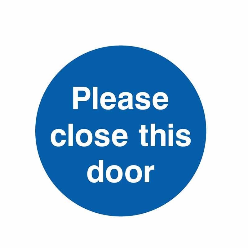 12.9CM*12.9CM Warning PLEASE CLOSE THIS DOOR Decal Body Car Sticker 6-1630