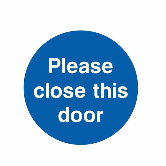 12.9CM*12.9CM Warning PLEASE CLOSE THIS DOOR Decal Body Car Sticker 6-1630