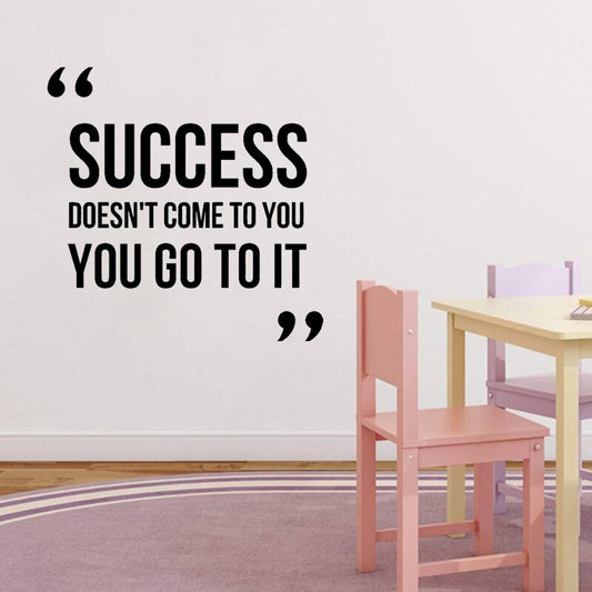 Fashion 58.4CM*57.9CM  Success Office Inspire Stickers  Inspirational Quote Arrow PVC Wall Decal  W1-222