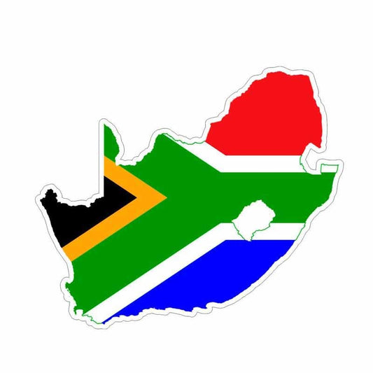 14.4CM*9.4CM Car Styling South Africa Map  Car Sticker Window Decal 6-2051