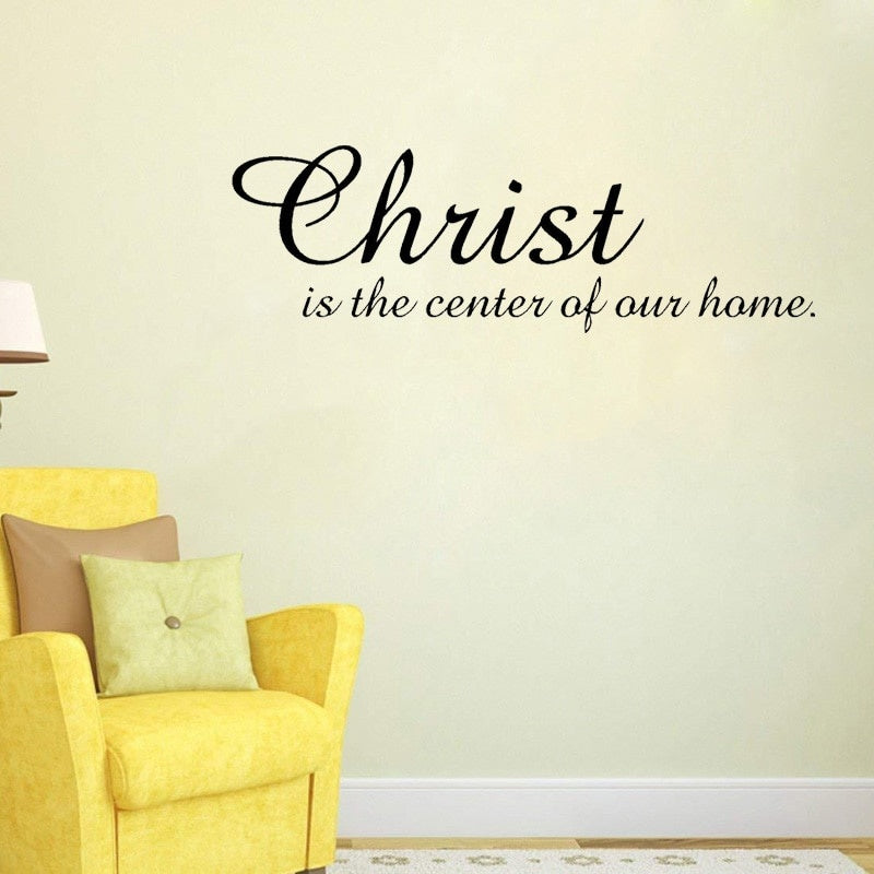 High-quality 50CM*16.1CM Christ In Our  Home Inspirational  Art PVC Removeable Wall Decor W1-578