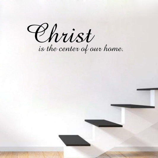 High-quality 50CM*16.1CM Christ In Our  Home Inspirational  Art PVC Removeable Wall Decor W1-578