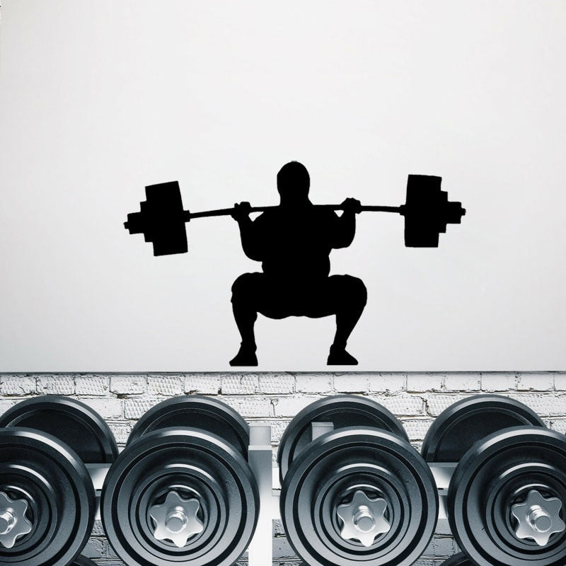 New Brand 53CM*32CM Weightlifting Sitting Room The Bedroom Wall Sticker PVC Decoration Personalized W2-599
