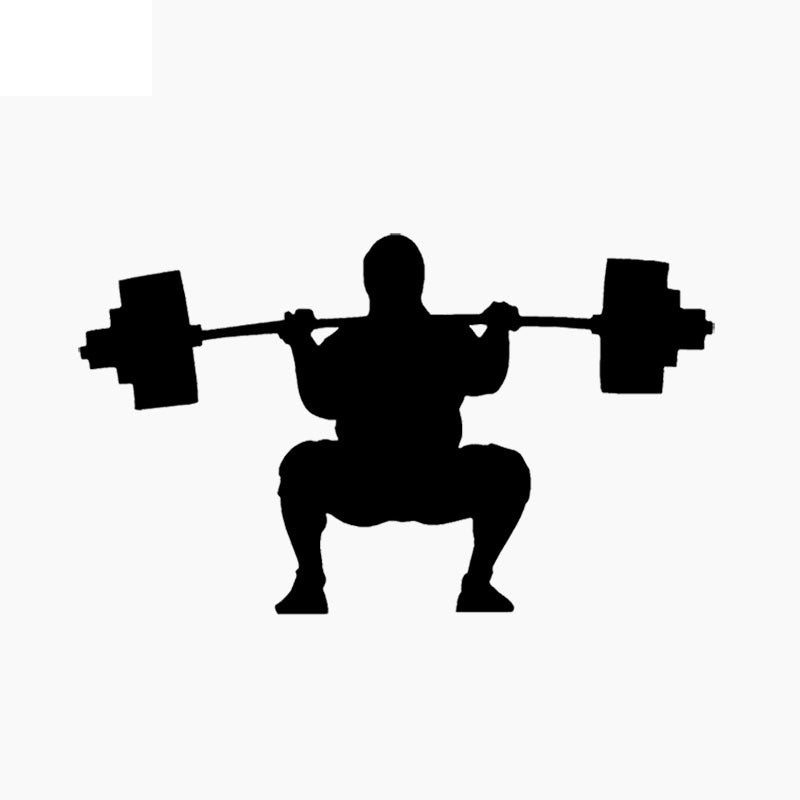 New Brand 53CM*32CM Weightlifting Sitting Room The Bedroom Wall Sticker PVC Decoration Personalized W2-599