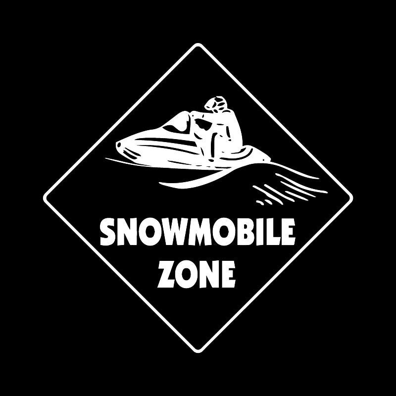 New Brand 15.6CM*15.6CM Snowmobile Crossing Decal Zone Creative Car Sticker Decals Bumper Decoration Accessories C31-0509