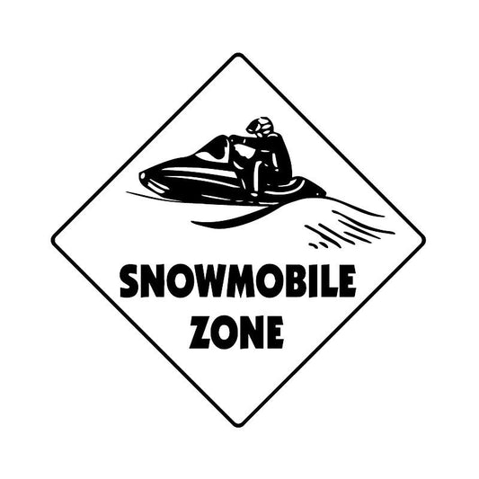 New Brand 15.6CM*15.6CM Snowmobile Crossing Decal Zone Creative Car Sticker Decals Bumper Decoration Accessories C31-0509