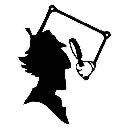 New Hot 13.2cm*17cm Inspector Gadget Decor Vinyl Car Styling Car Sticker Black/Silver S3-5720